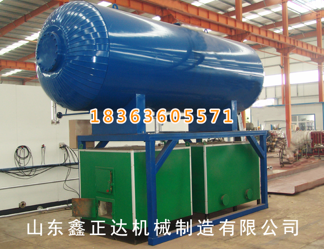 41m³ sterilizer with wood and coal boiler