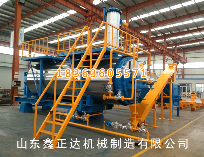 Continuous non-bag mushroom sterilizing line