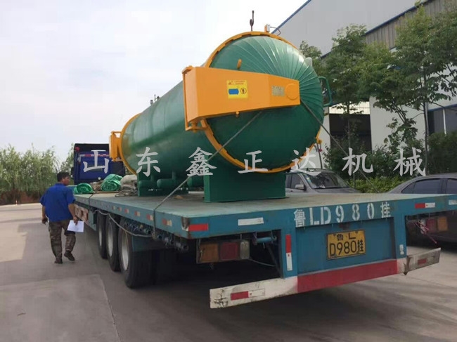 发往贵州的圆形灭菌器 双开门 免锅炉灭菌器